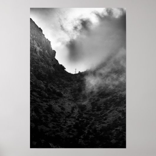 Morning Fog aan Big Bend Poster (Voorkant)