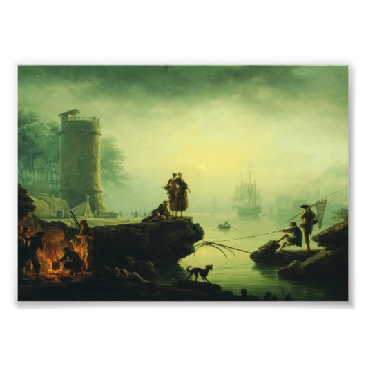 Morning Fog at sea by Joseph Vernet  Foto Afdruk (Voorkant)