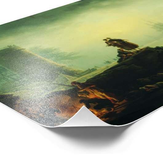 Morning Fog at sea by Joseph Vernet  Foto Afdruk (Hoek)