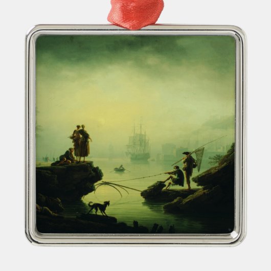 Morning Fog at sea by Joseph Vernet  Metalen Ornament (Voorkant)