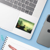 Morning Fog at sea by Joseph Vernet Sticker (Laptop met iPhone)