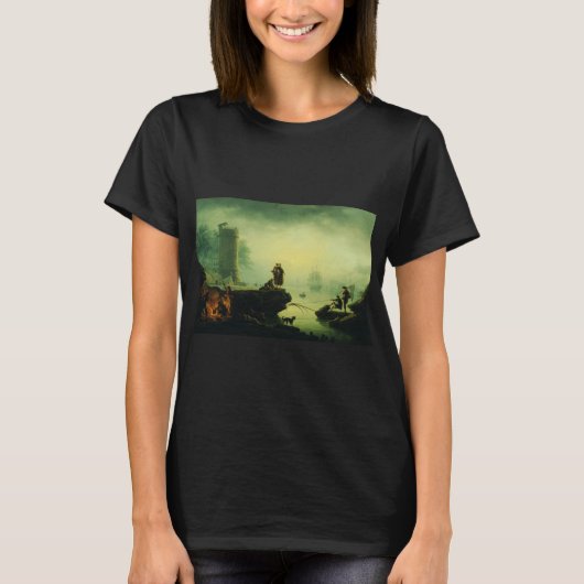 Morning Fog at sea by Joseph Vernet  T-shirt (Voorkant)