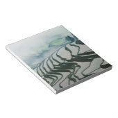 Morning Fog boven rijstvelden Notitieblok (Schuin)