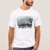 Morning Fog boven rijstvelden T-shirt (Voorkant)