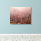 Morning Fog Canvas Afdruk (Insitu (Houten vloer))