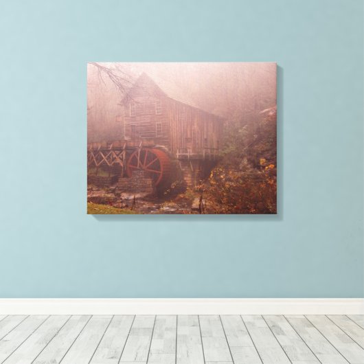 Morning Fog Canvas Afdruk (Insitu (Houten vloer))