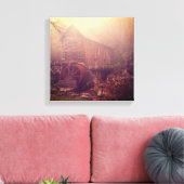 Morning Fog Canvas Afdruk (Insitu (Woonkamer))