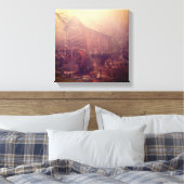 Morning Fog Canvas Afdruk (Insitu (Slaapkamer))