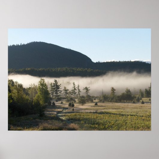 Morning Fog in de Adirondacks 5 Poster (Voorkant)