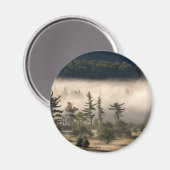 Morning Fog in de Adirondacks Magneet (Voorkant / Achterkant)