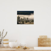 Morning Fog in de Adirondacks Poster (Keuken)