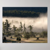 Morning Fog in de Adirondacks Poster (Voorkant)