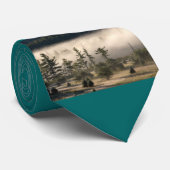 Morning Fog in de Adirondacks Stropdas (Opgerold)