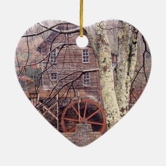 Morning Fog Keramisch Ornament (Achterkant)