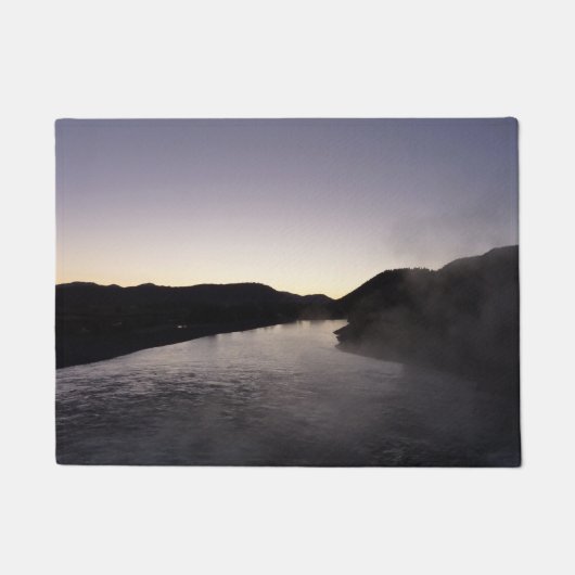 Morning Fog op de Jackson-rivier in Grand Teton Deurmat (Voorkant)