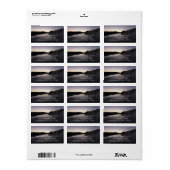 Morning Fog op de Jackson-rivier in Grand Teton Etiket (Full Sheet)