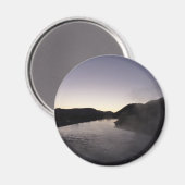 Morning Fog op de Jackson-rivier in Grand Teton Magneet (Voorkant / Achterkant)