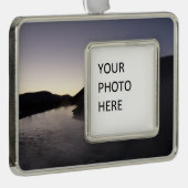 Morning Fog op de Jackson-rivier in Grand Teton Verzilverd Omlijst Ornament (Rechts)