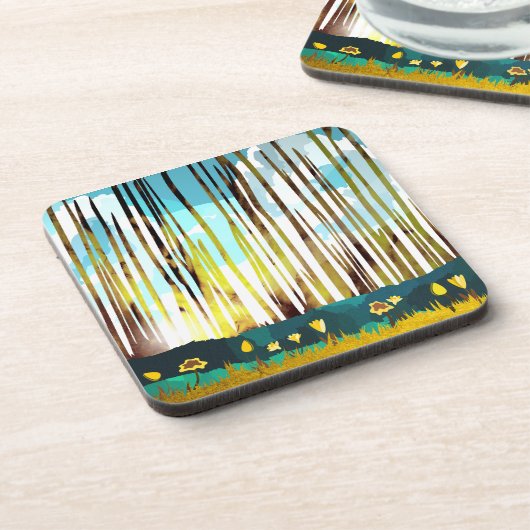 Morning Forest Bier Onderzetter (Linkerzijde)