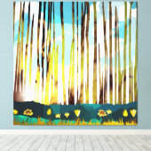 Morning Forest Canvas Afdruk (Insitu (Houten vloer))