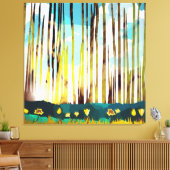 Morning Forest Canvas Afdruk (Insitu (Woonkamer))