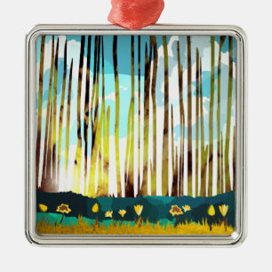 Morning Forest Metalen Ornament