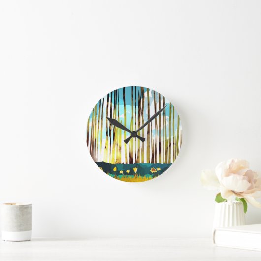 Morning Forest Ronde Klok (Huis)