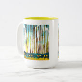 Morning Forest Tweekleurige Koffiemok (Voorkant links)