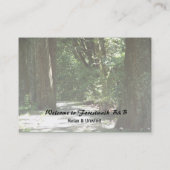 Morning Forest Walk l Natuur Landschap Visitekaartje (Achterkant)