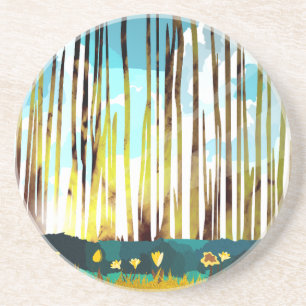 Morning Forest Zandsteen Onderzetter