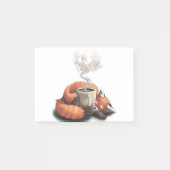 Morning Fox - cute coffee animal Post-it® Notes (Voorkant)