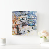 Morning  Franse cafékunst Vierkante Klok (Huis)