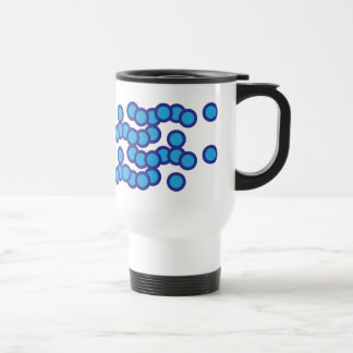 Morning Fresh BlueCircles01.0022 Travel Mug Reisbeker