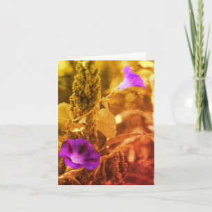 Morning Glories Black en White Note Kaart