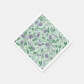Morning Glories Blue Garden Print Papieren servett Servet (Hoek)