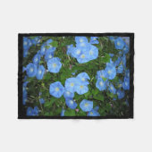 "Morning Glories" Fleece Blanket Deken (Voorkant (Horizontaal))