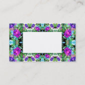 Morning Glories Flowery Visitekaartje (Achterkant)
