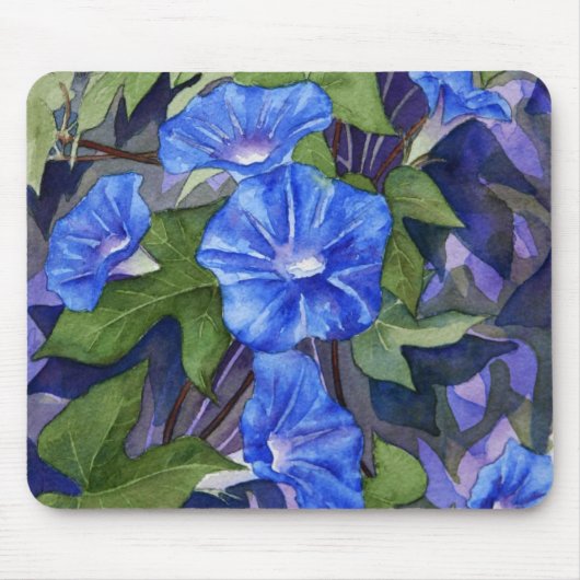 Morning Glories Mousepad Muismat (Voorkant)