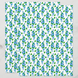 Morning Glories Scrapbook Paper