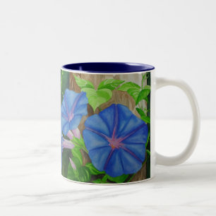 Morning Glories Tweekleurige Koffiemok