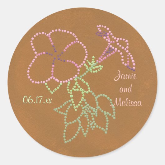 Morning Glories, Wedding Save the date stickers (Voorkant)