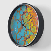 Morning Glory Abstract Geel Sinaasappel Blauwgroen (Hoek)