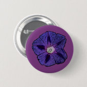 Morning Glory Abstract Ronde Button 5,7 Cm (Voorkant /achterkant)