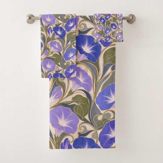 Morning Glory Art Nouveau Bad Handdoek (Insitu)