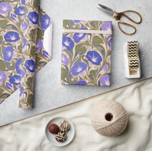 Morning Glory Art Nouveau Cadeaupapier (Crafts)