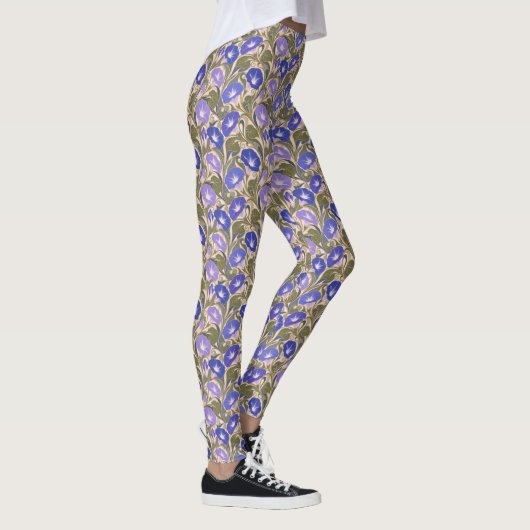 Morning Glory Art Nouveau Leggings (Rechts)