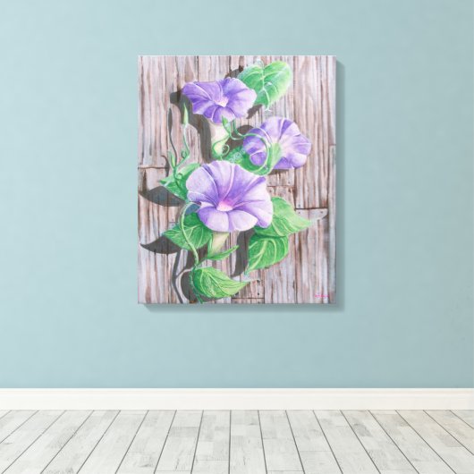 Morning Glory Barn Canvas Afdruk (Insitu (Houten vloer))