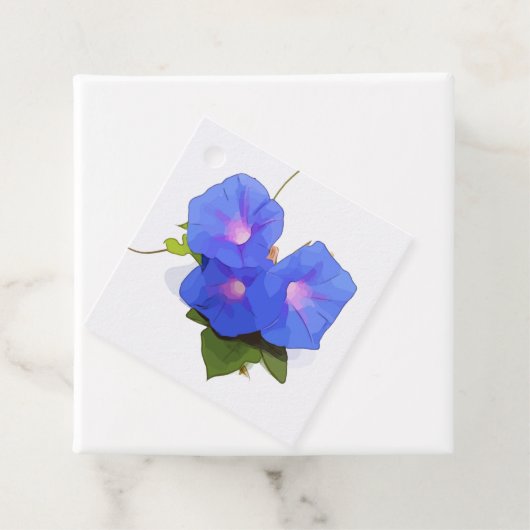 Morning Glory bloem Bedankjes Labels (In situ)