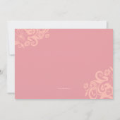 Morning Glory Bloemen Uitnodiging (Achterkant)