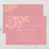 Morning Glory Bloemen Uitnodiging (Voorkant / Achterkant)